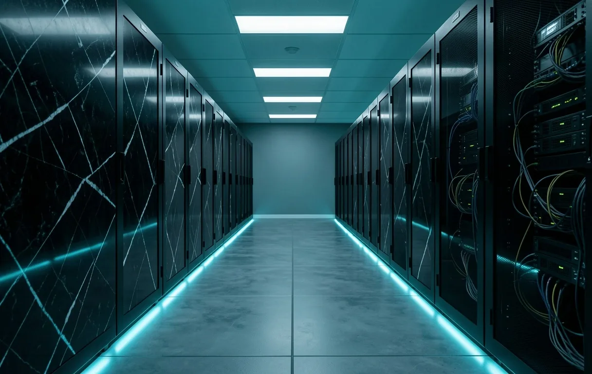 Technical server infrastructure representation